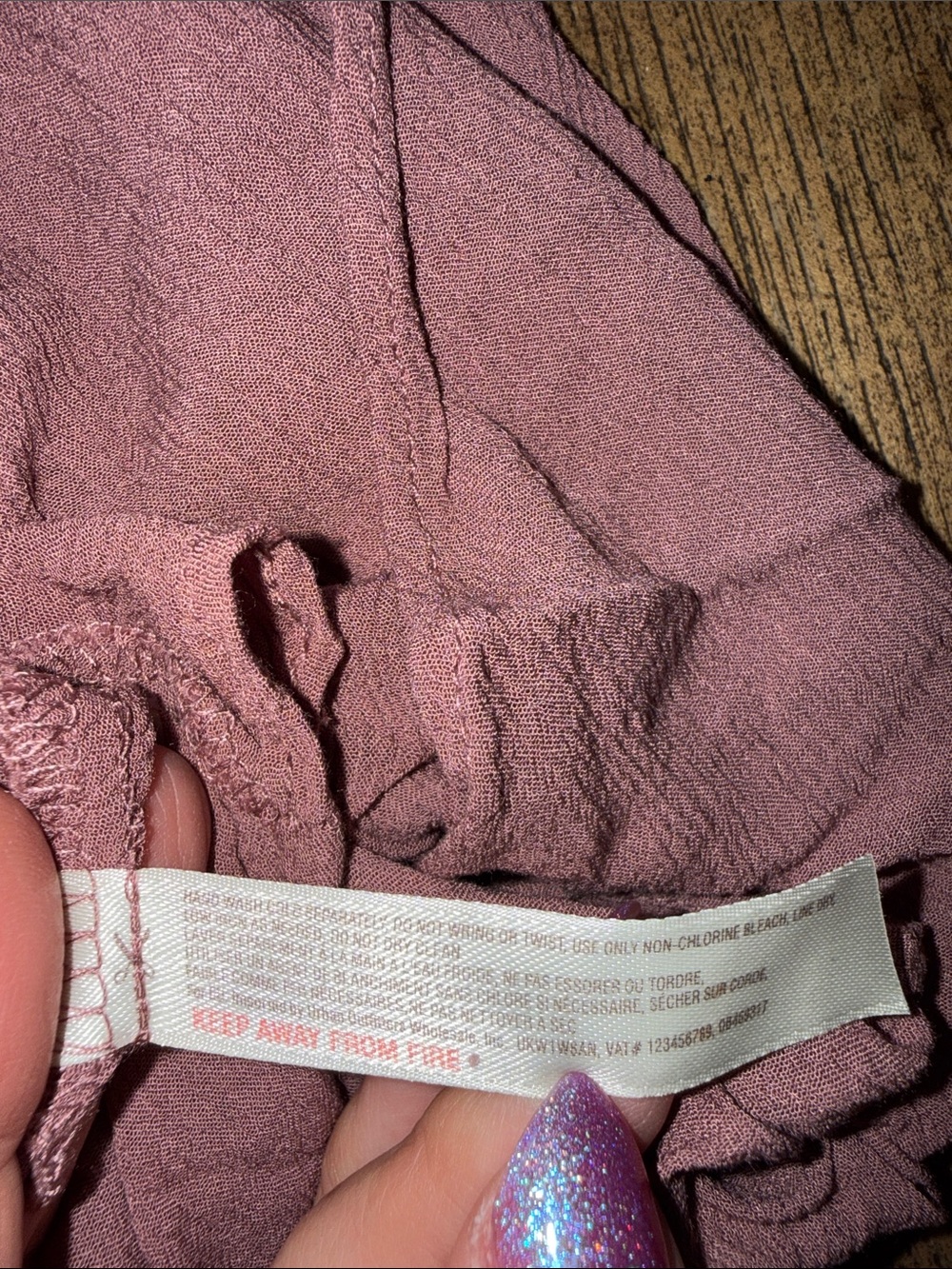Free People Dusty Pink Lace-Trim Mini Dress - Picture 7 of 9